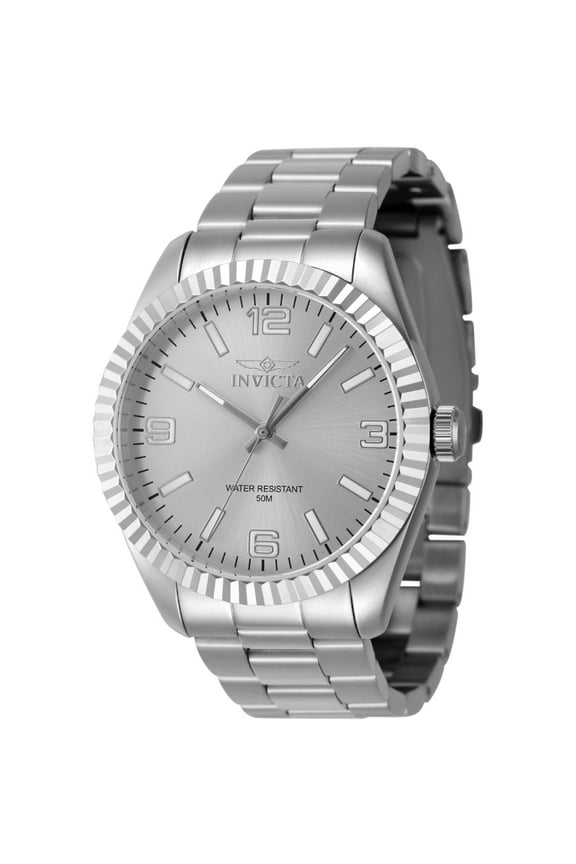 47449 Men's Specialty Quartz Silver Tone Bracelet Watch