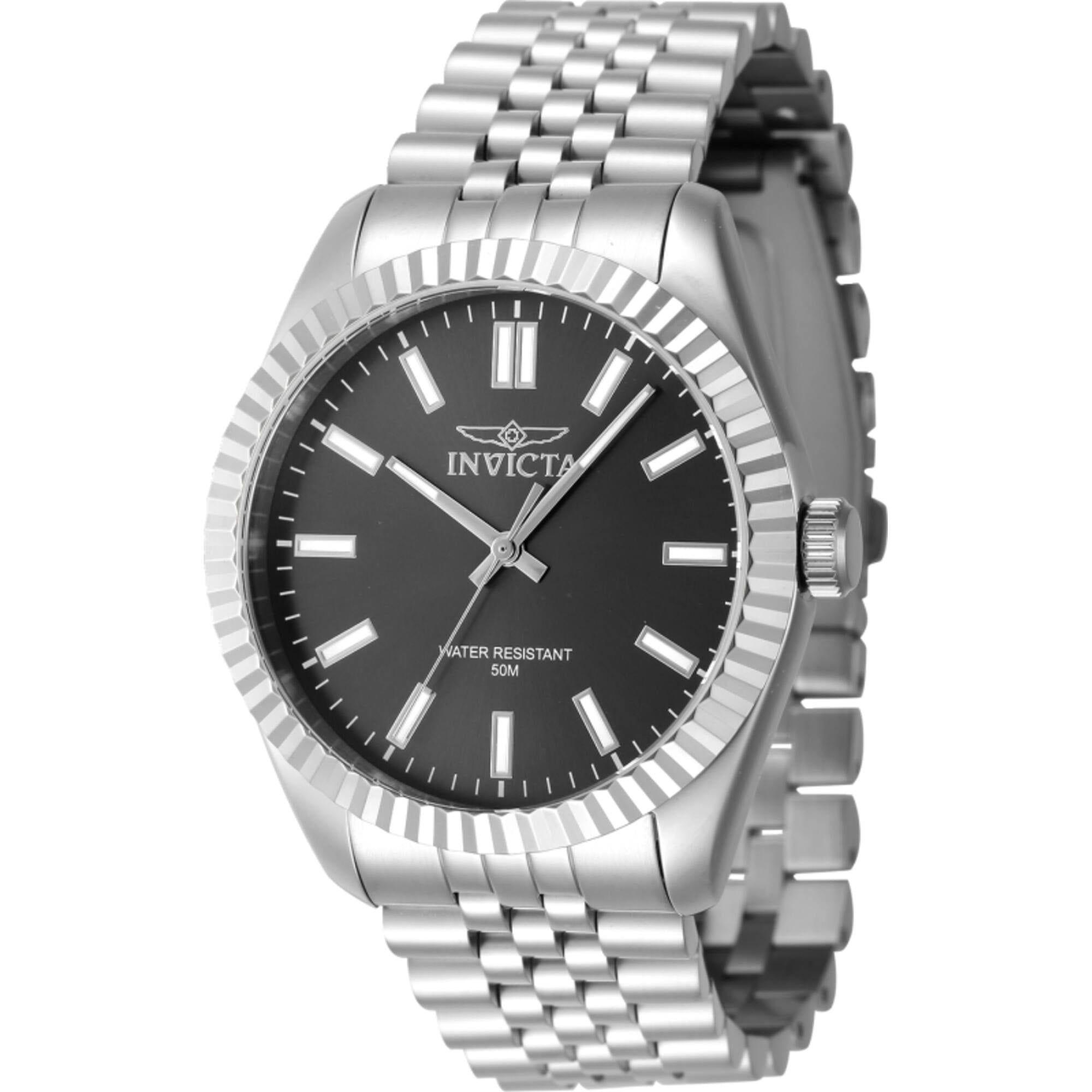 Invicta 47478 Men's Specialty Black Dial Bracelet Quartz Watch