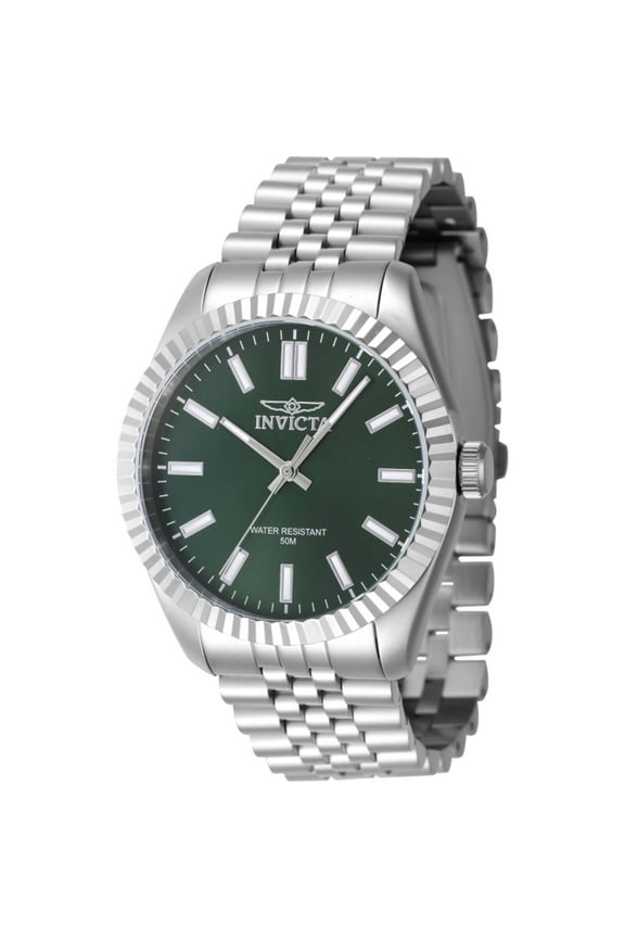 47480 Men's Specialty Green Dial Stainless Steel Watch
