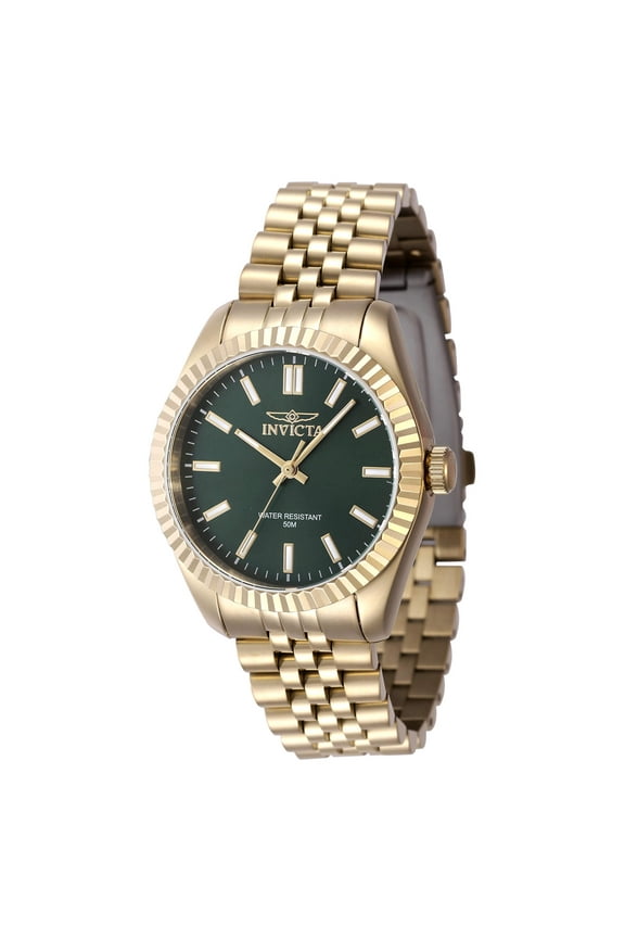 47505 Women's Specialty Green Dial Yellow Gold Case Watch
