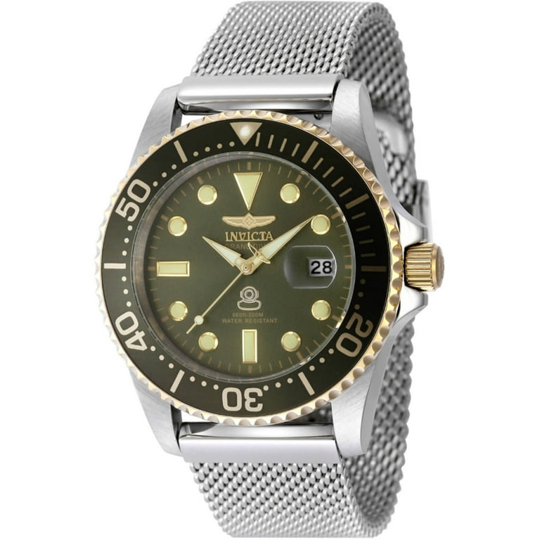 Invicta 48217 Men's Pro Diver Military Green Dial Bracelet Watch
