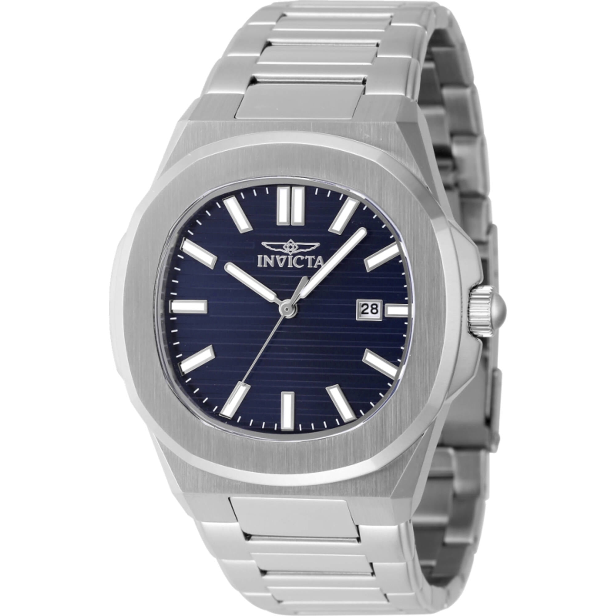Invicta 48320 Men's Speedway Blue Dial Steel Bracelet Date Watch ...