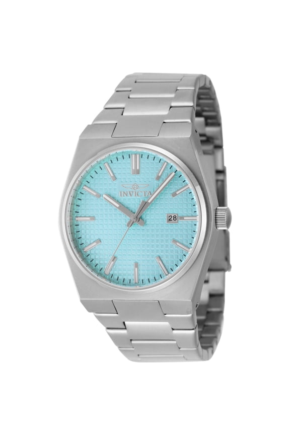 48394 Men's Speedway Light Blue Dial Silver Bracelet Watch