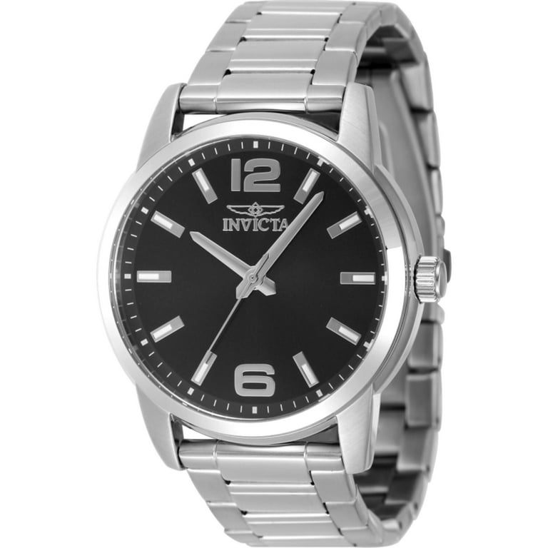 Invicta 48491 Men's Celestial Black Dial Silver Bracelet Watch
