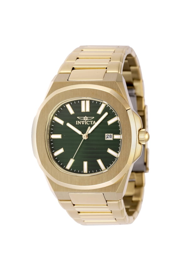 48518 Men's Speedway Quartz Green Dial Bracelet Watch