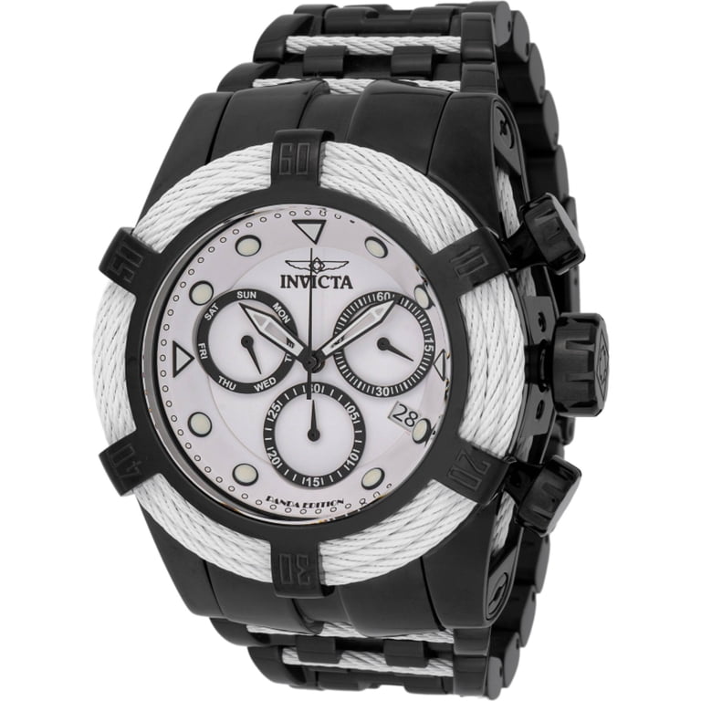 Invicta 48606 Men's Bolt Panda Chronograph White, Black Dial Watch