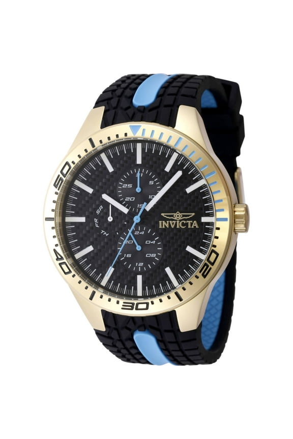 48874 Men's Invicta Racing Black and Blue Strap Watch