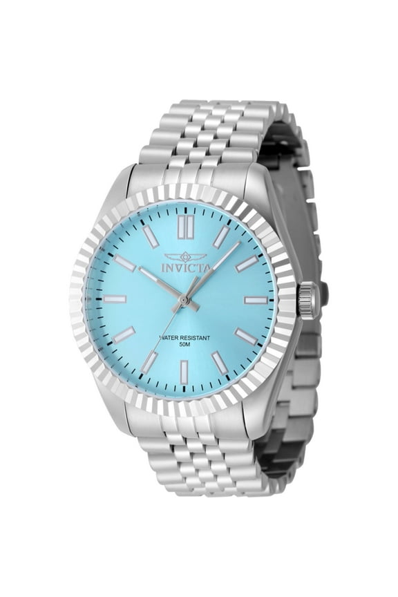 48906 Men's Specialty Silver Stainless Steel Quartz Watch