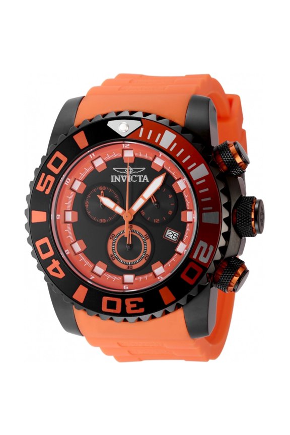 Sea Hunter Chronograph GMT Quartz Black Dial Men's Watch 48986