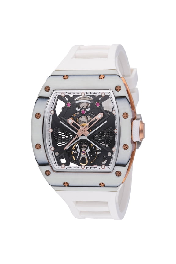 49015 Men's S1 Rally Automatic Skeleton Dial Strap Watch
