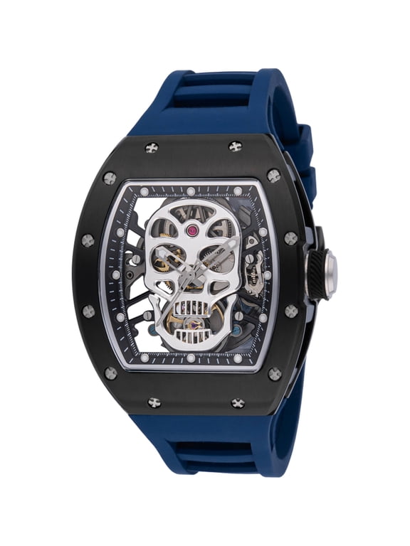 49023 Men's S1 Rally Automatic Blue Rubber Strap Watch