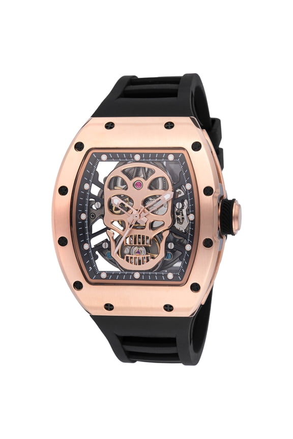 49024 Men's S1 Rally Rose Gold and Black Dial Strap Watch