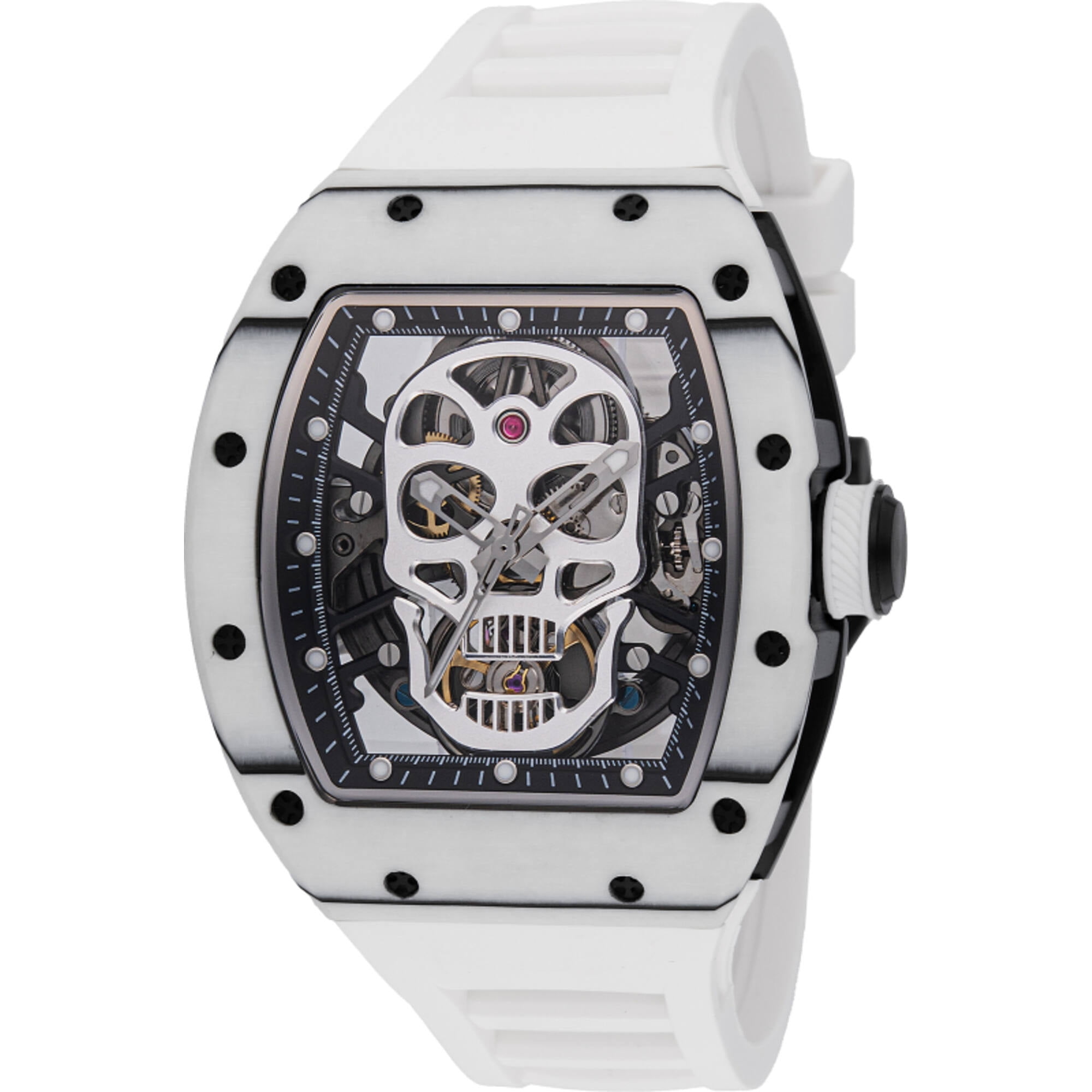 Invicta 49026 Men's S1 Rally Automatic White Rubber Strap Watch