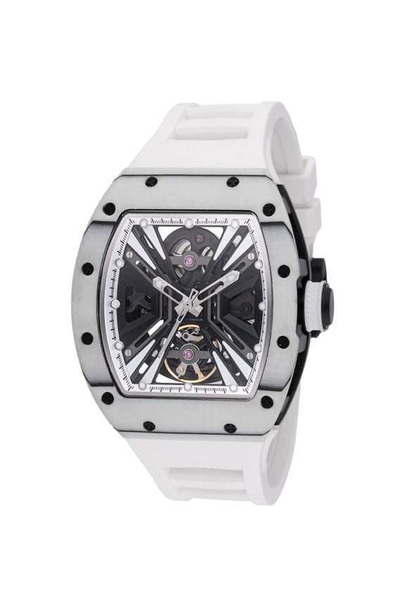 49028 Men's S1 Rally Chronograph White Rubber Strap Watch