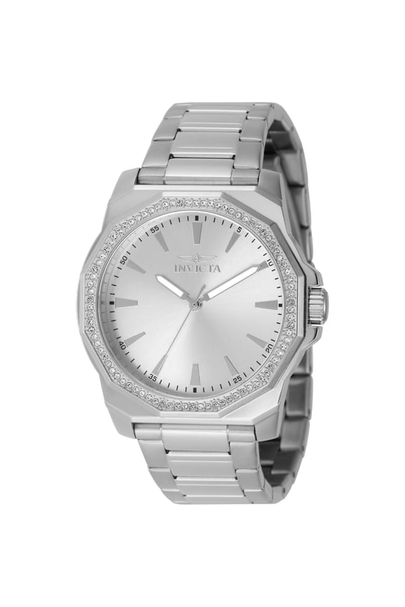 49104 Men's Speedway Quartz Silver Tone Dial Crystal Watch