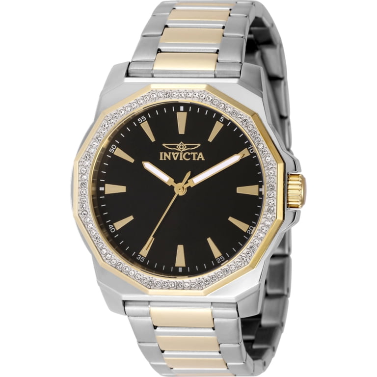 INVICTA speed way rim 42mm steal 腕時計 INVICTA Speedway Men 42mm Stainless Steel Gold + Steel Black dial
