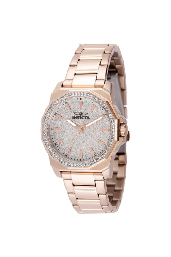 49131 Women's Speedway Rose Gold Case Glitter Dial Watch