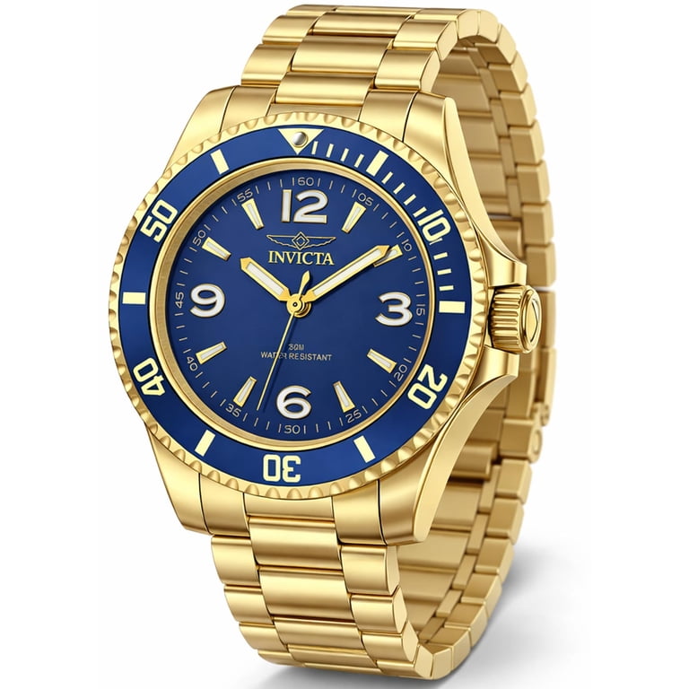 Invicta 69474 Specialty Rowan Men's Blue Analog Watch Gold-Tone