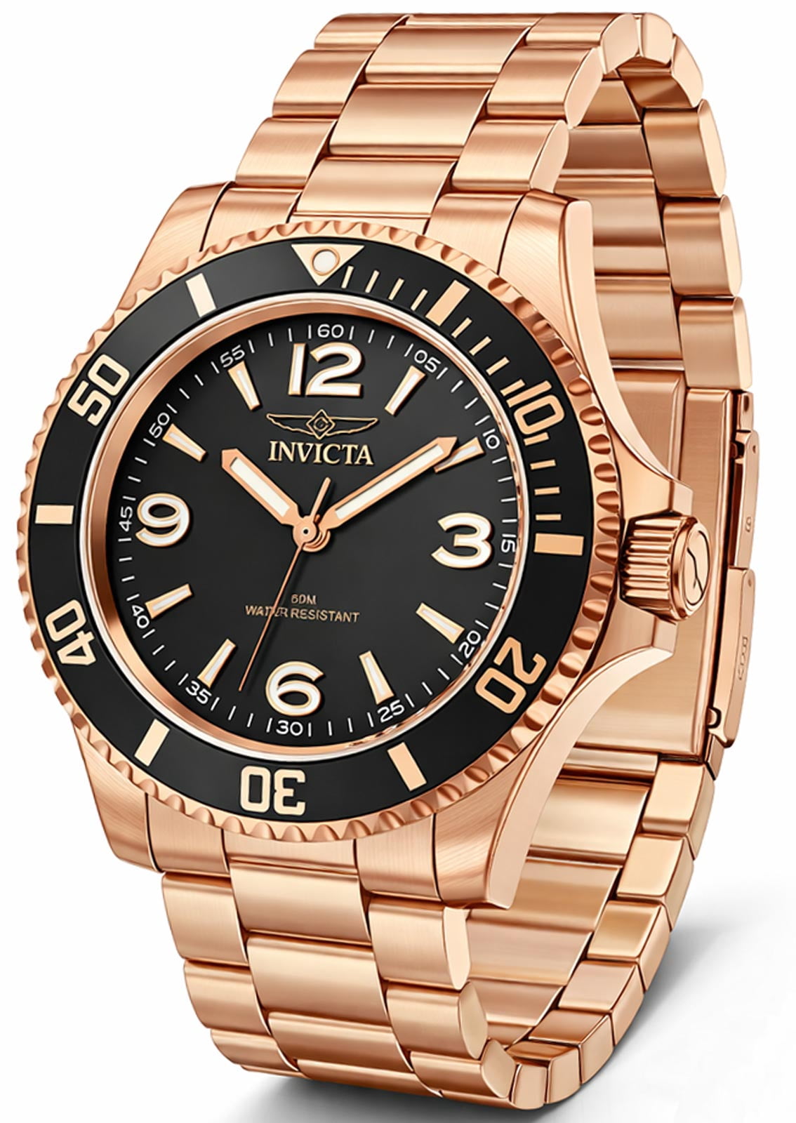 Invicta 69721 Specialty Rowan Men's Blue Analog Watch Rose Gold-Tone Bracelet