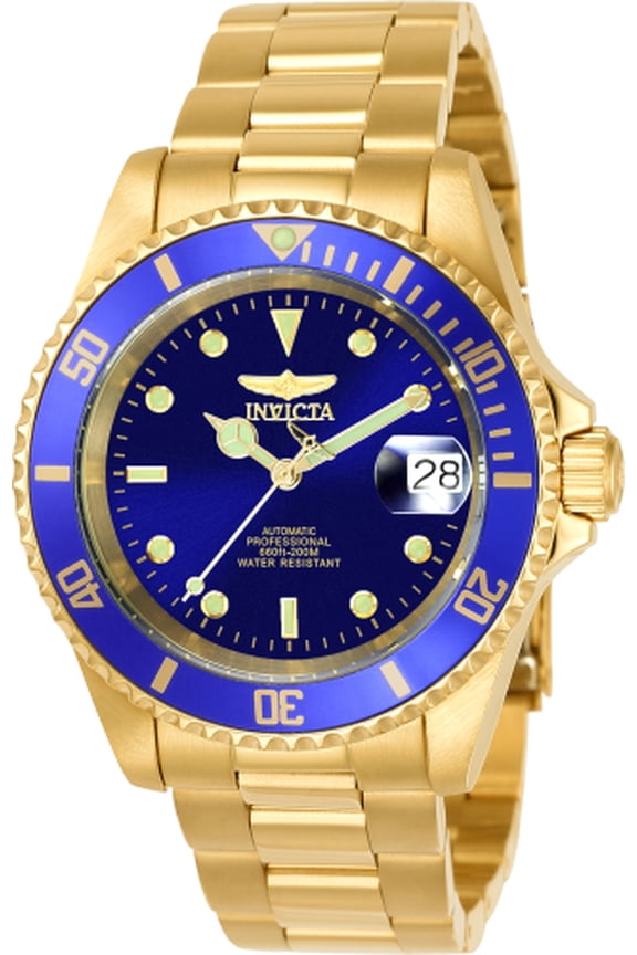 Men's 8930OB Pro Diver Analog Display Japanese Automatic Gold Watch