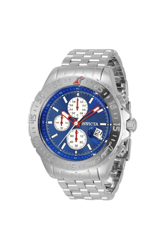 Aviator Alarm Chronograph Quartz Blue Dial Men's Watch 33501