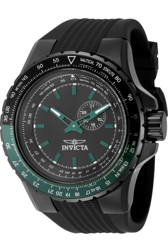 Invicta Men's Aviator Black Dial Watch - 49731