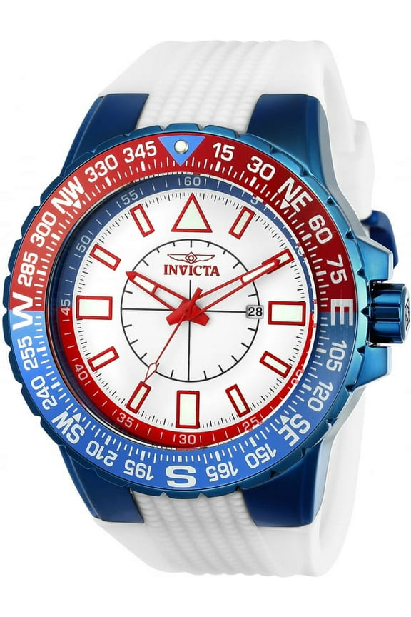 Aviator Quartz White Dial Men's Watch 23997