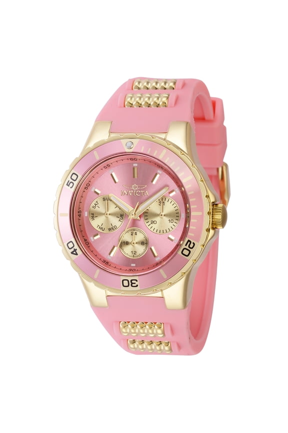 Aviator Women's Watch - 38mm. Pink. Gold (39409)