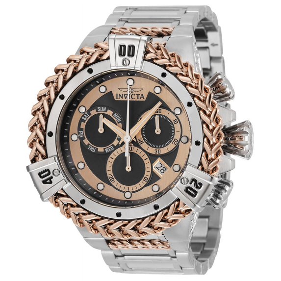 Invicta Bolt Chronograph Quartz Black and Rose Dial Men's Watch 35566