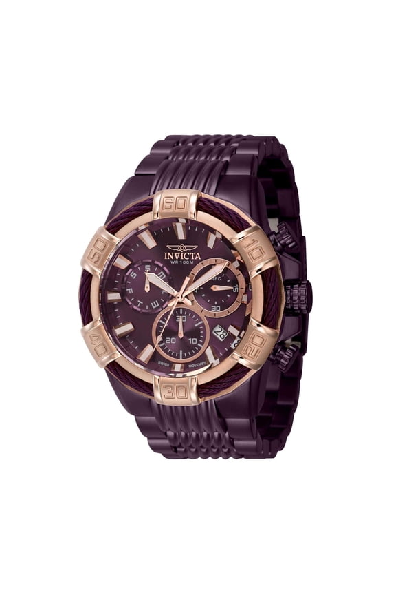 Bolt Chronograph Quartz Purple Dial Men's Watch 40910