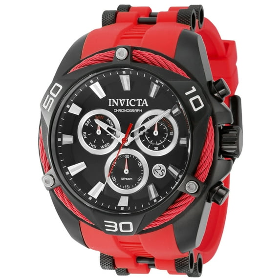 Invicta Bolt Men's Watch - 50mm. Red. Black (43766)