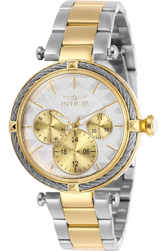 Women's Bolt Quartz Chrono 100m Two Tone Stainless Steel Watch 28960