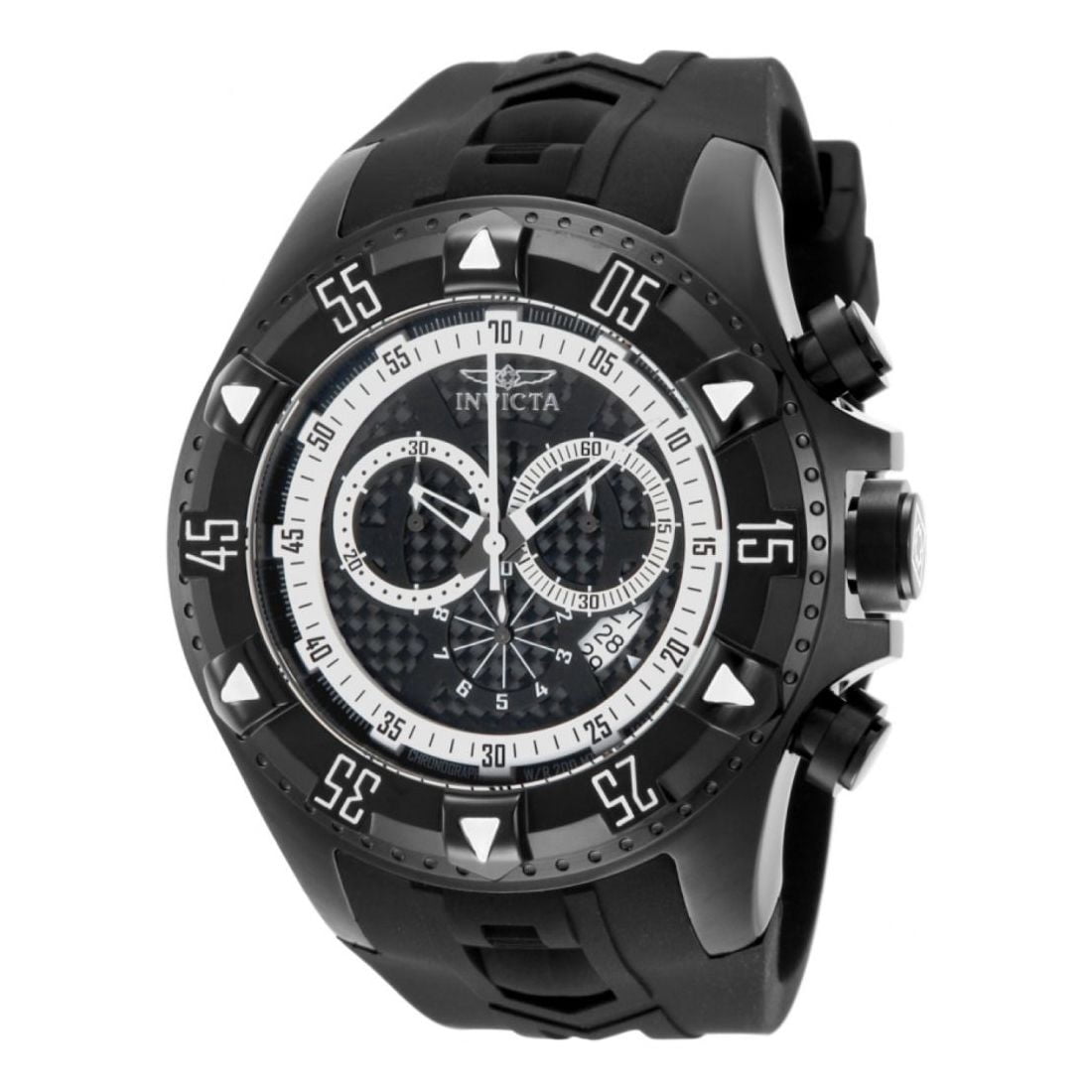 Invicta Excursion Men's Quartz Black Silicone Watch 12691