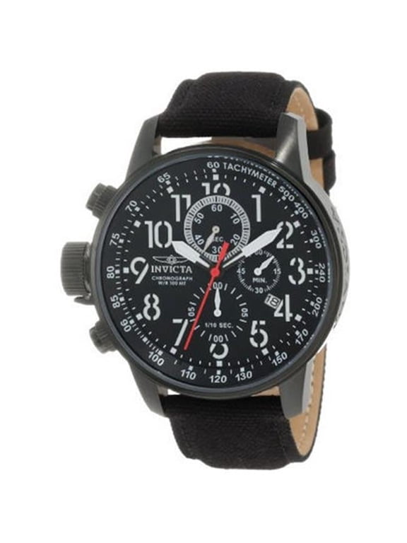 Invicta Force Lefty Black Dial Quartz Chrono Black Rifle Watch