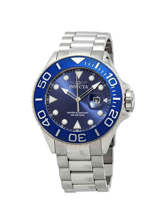 Invicta Grand Diver Quartz Blue Dial Stainless Steel Men's Watch 28766