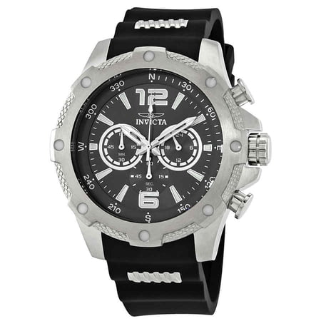 Invicta I-Force Charcoal Dial Black Polyurethane Men's Watch 19656