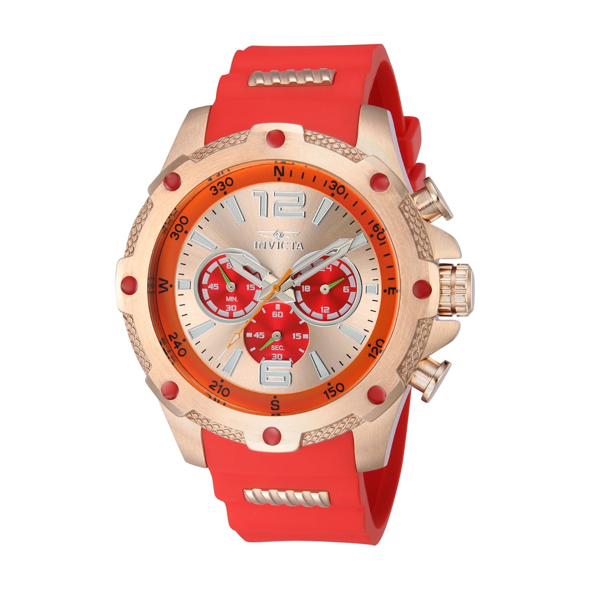 Invicta Men's I-Force Orange Dial Watch - 43004