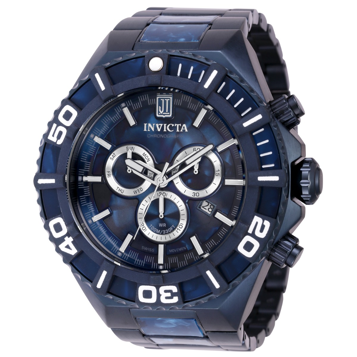 Invicta Jason Taylor Men's Watch - 60mm. Blue (40212) - Walmart.com