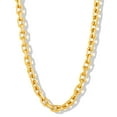 thumbnail image 1 of Invicta Jewelry Men's Rectangular Link Gold Plated Chain Necklace (8.5mm) - 24", 1 of 8