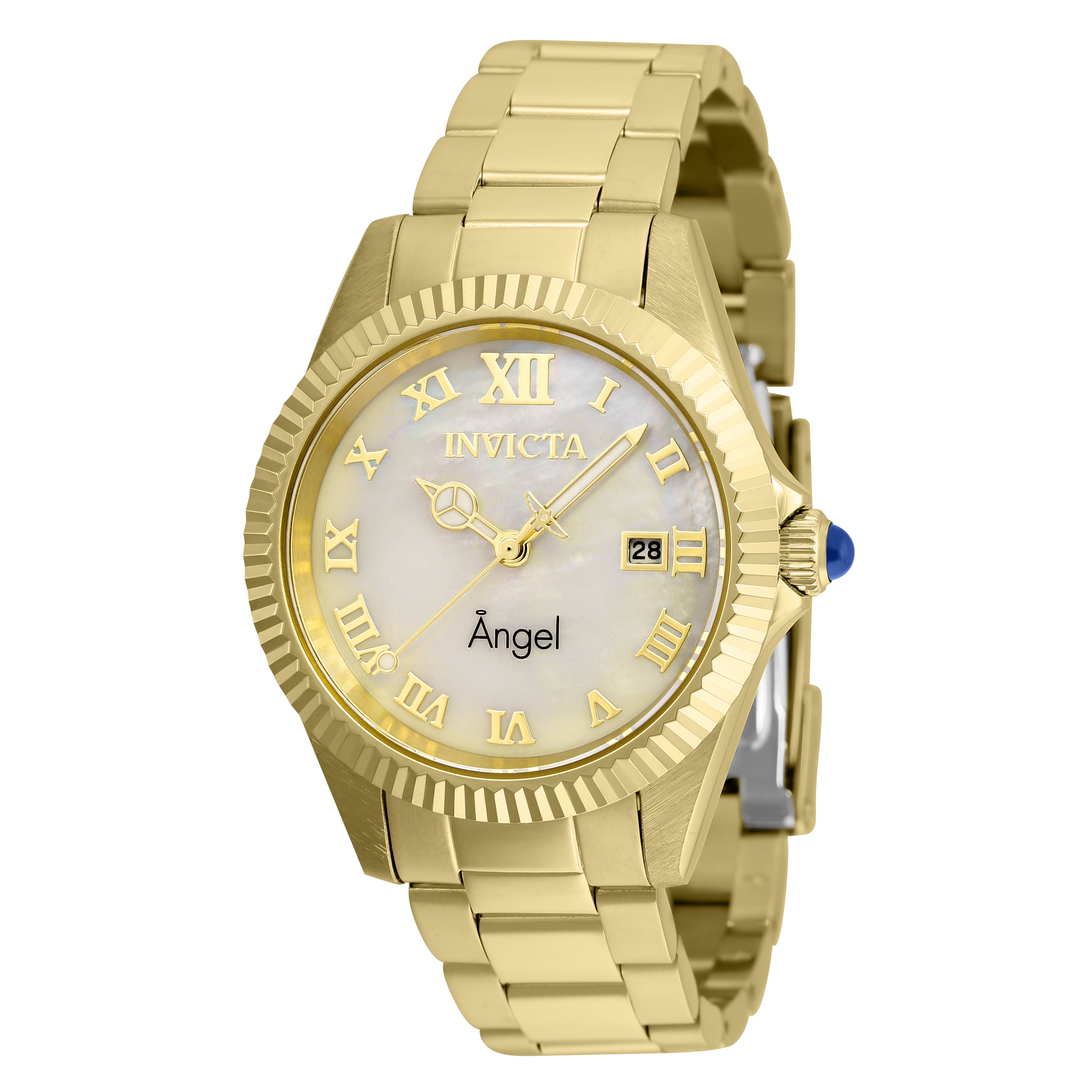 Invicta angel watch gold sale