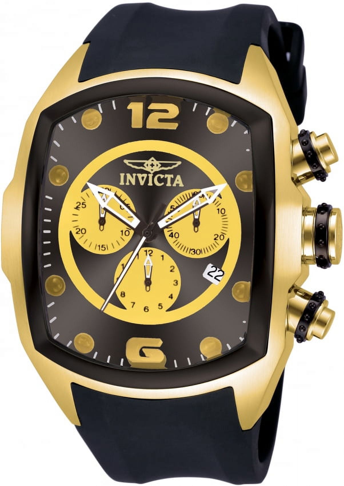Invicta Lupah Chronograph Black Dial Men s Watch 10067 Walmart