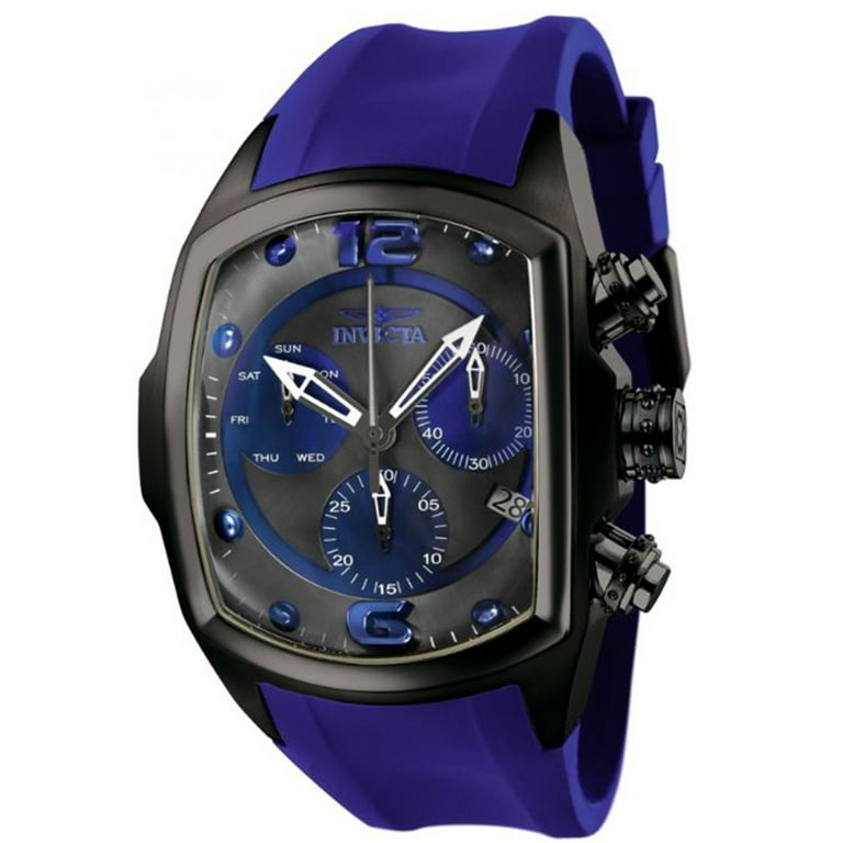Invicta Lupah Revolution Blue Rubber Men's Chronograph Watch 6729