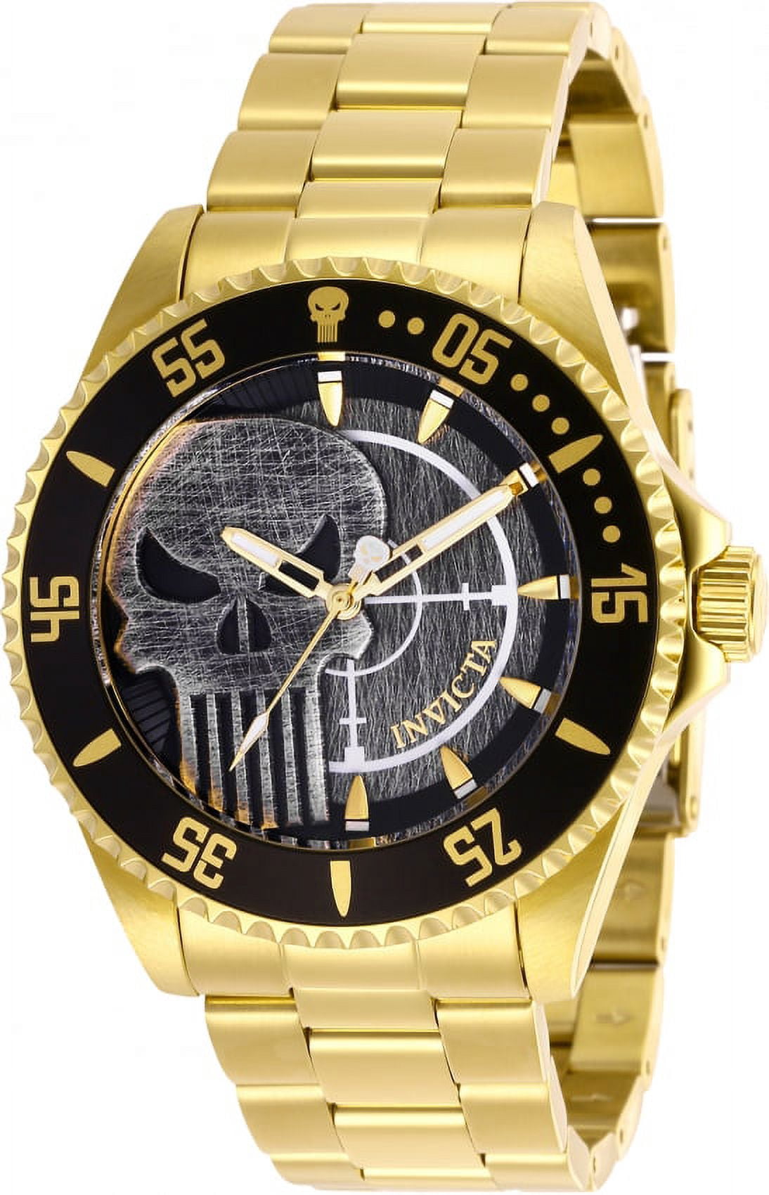 Invicta Marvel Punisher Black Dial Men's Watch 29694 - Walmart.com