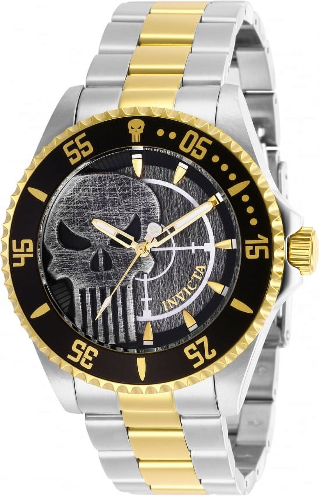 Invicta Men's 29695 Marvel Quartz 3 Hand Grey Dial Watch - Walmart.com