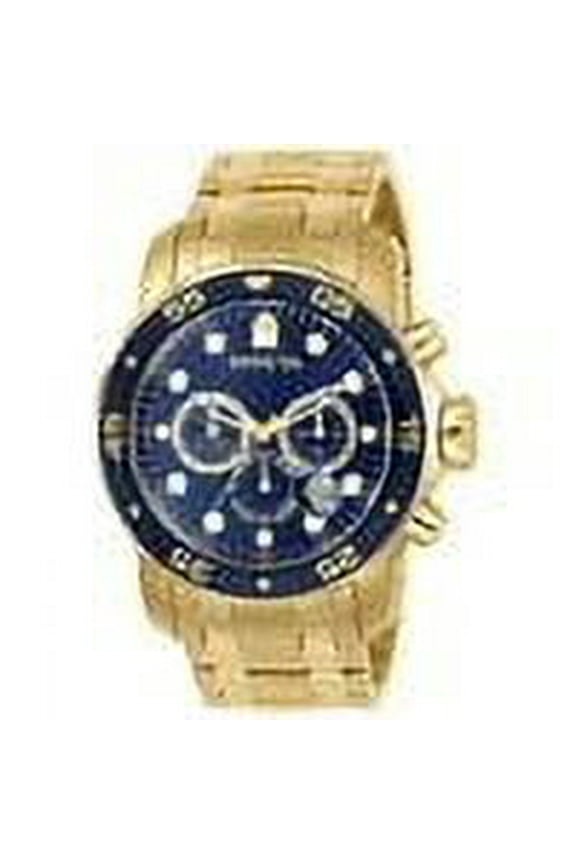 Men's 0073 Pro Diver Collection Chronograph 18k Gold-Plated Watch