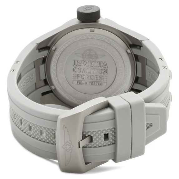 Invicta Men's 0227 force collection grey dial grey titanium and rubber watch