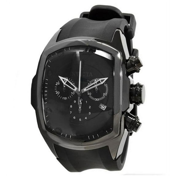 Invicta Men's 0312 Lupah Revolution Black Ceramic Black Dial Chronograph Watch