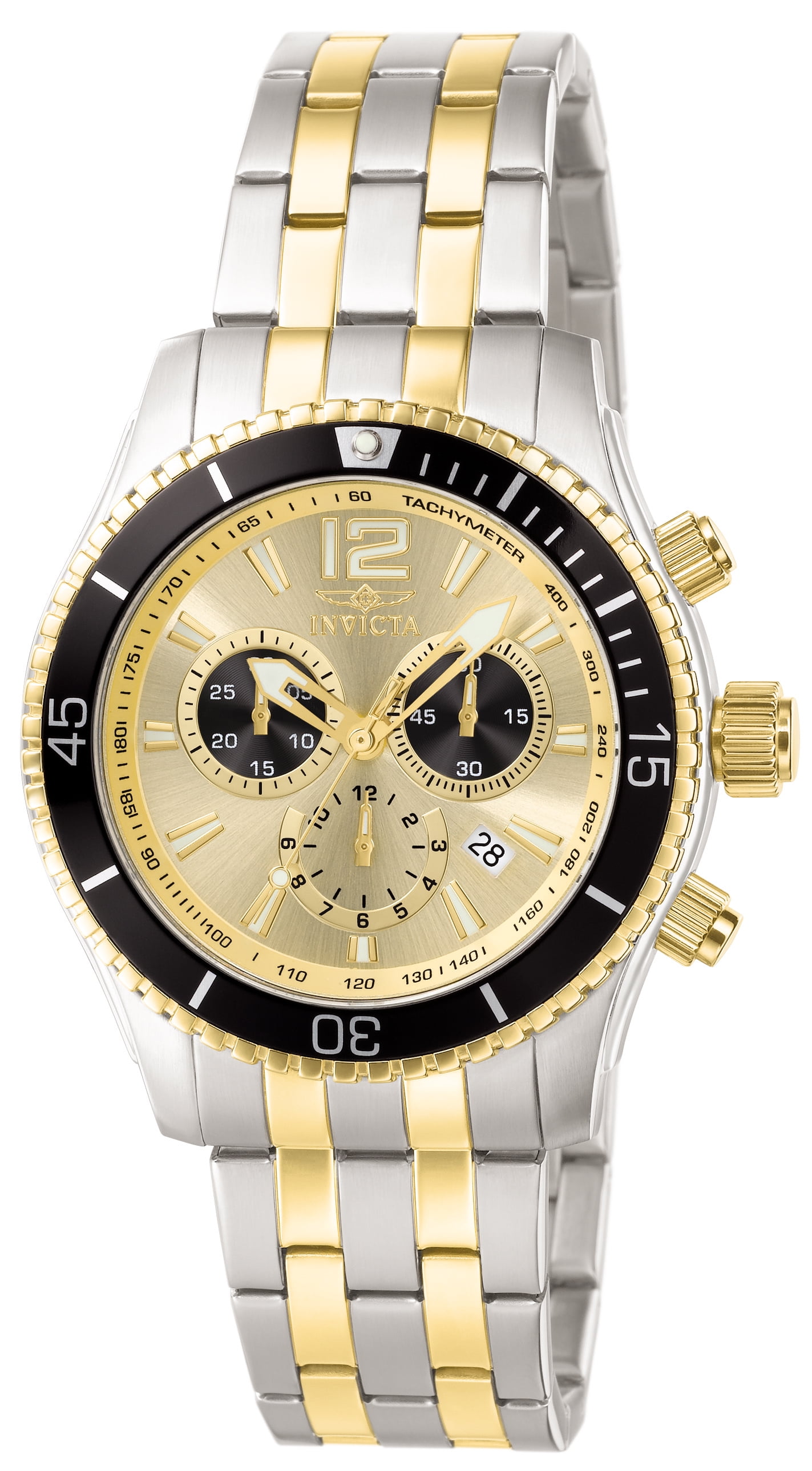 Invicta Men's 0622 Specialty Quartz Chronograph Gold Dial Watch