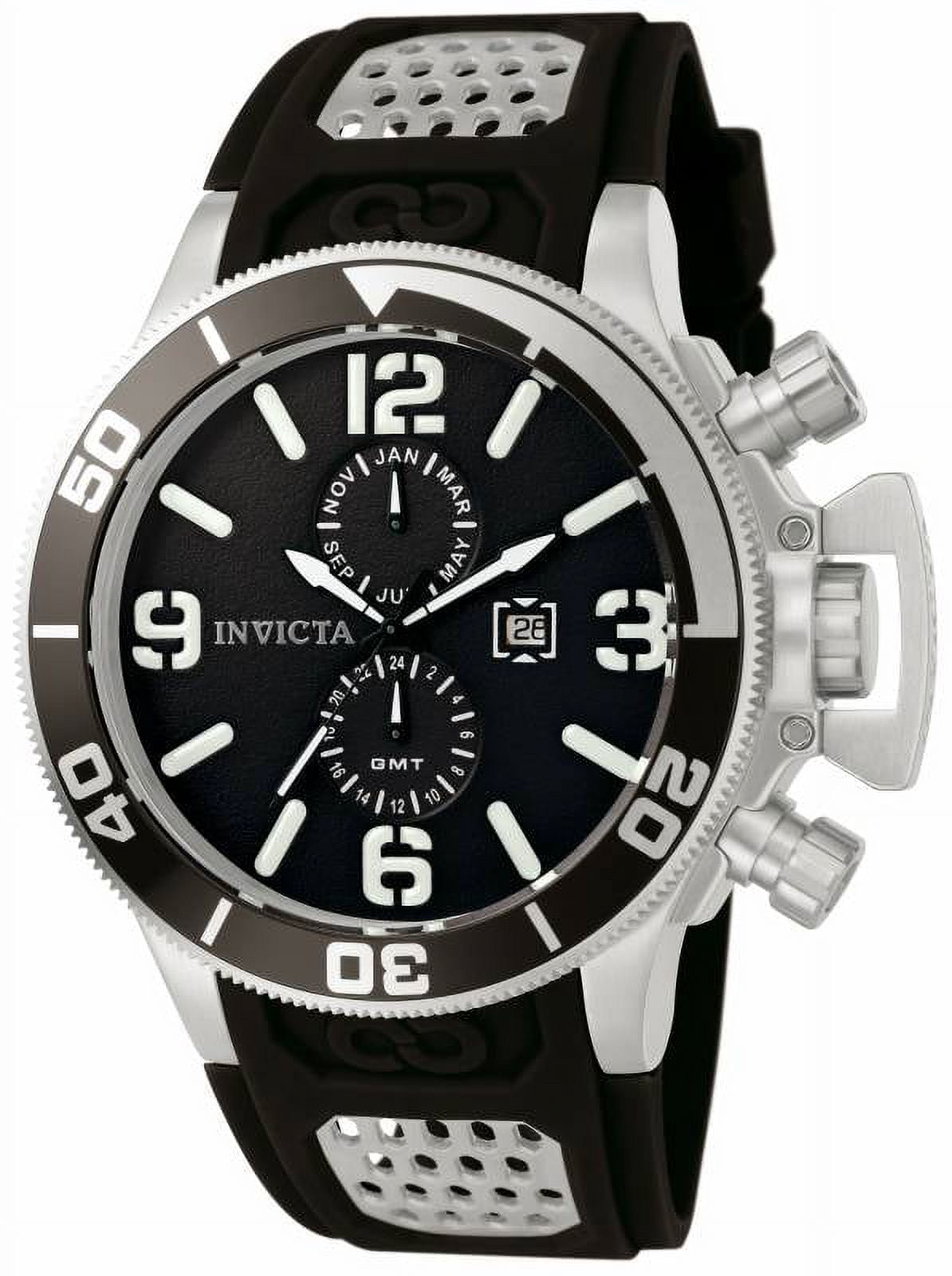 Invicta Men's 0756 Corduba Quartz Chronograph Black Dial Watch
