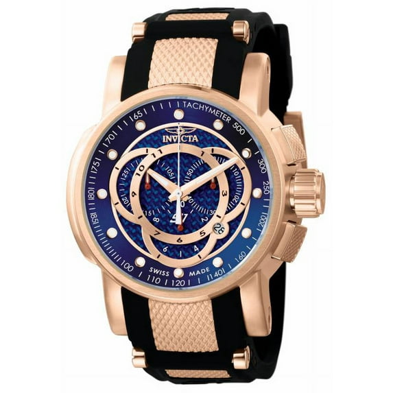 Invicta Men's 0901 S1 Rally Quartz Chronograph Blue Dial Watch